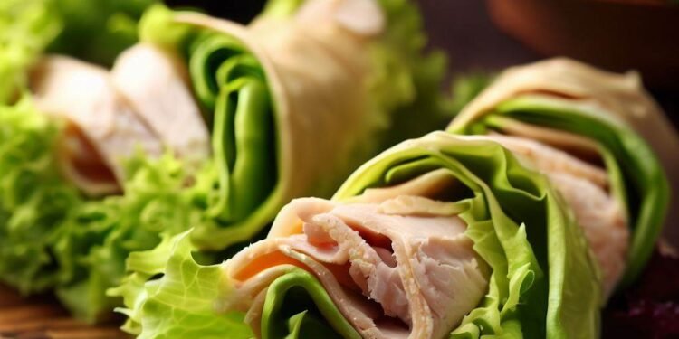 Rolinhos de Alface com Peru: Leveza e Nutrição de dar Água na Boca!