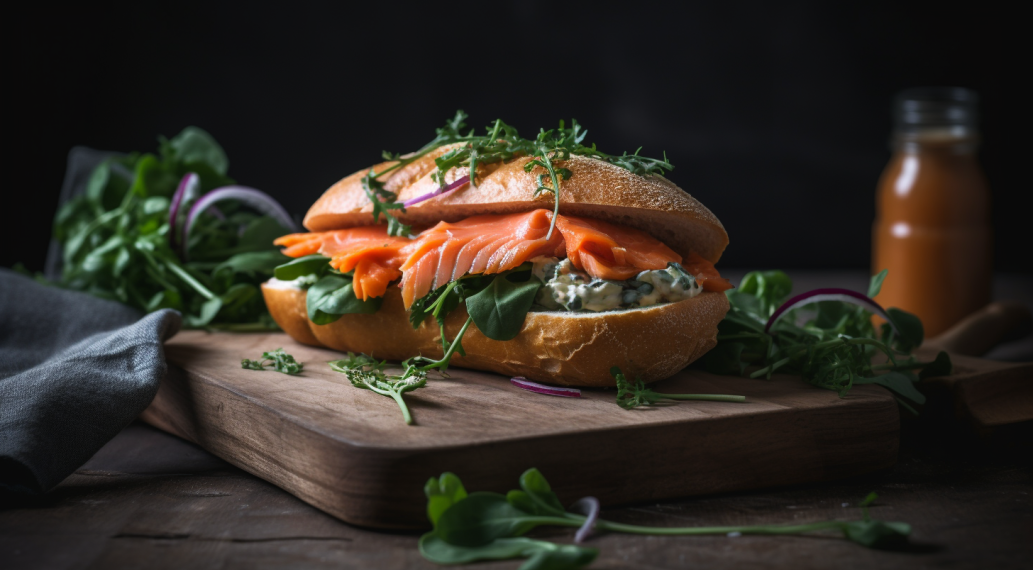 Sanduíche Fit de Salmão Defumado: Aprecie sem Pesar na Balança! 1 Sanduíche Fit de Salmão Defumado: Aprecie sem Pesar na Balança!