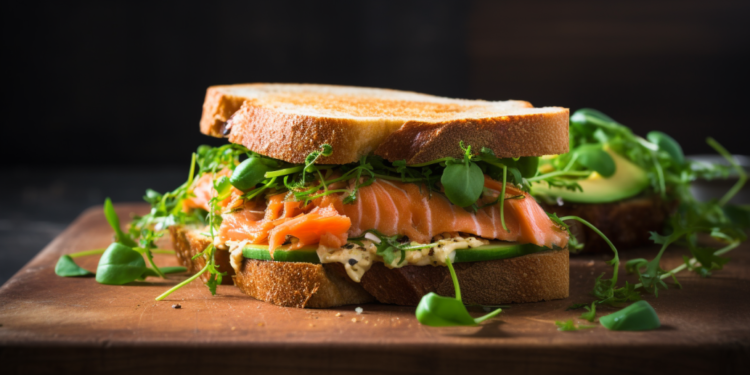 Sanduíche Fit de Salmão Defumado: Aprecie sem Pesar na Balança! 4 Sanduíche Fit de Salmão Defumado: Aprecie sem Pesar na Balança!