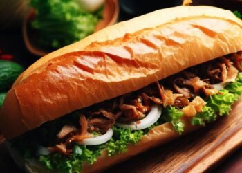 Banh Mi Vietnamita: Sanduíche de Baguete com Sabores Asiáticos