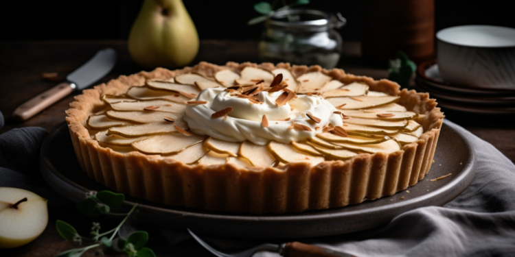 Tarte de Maçã com Creme de Baunilha e Crosta Crocante 3 Tarte de Maçã com Creme de Baunilha e Crosta Crocante