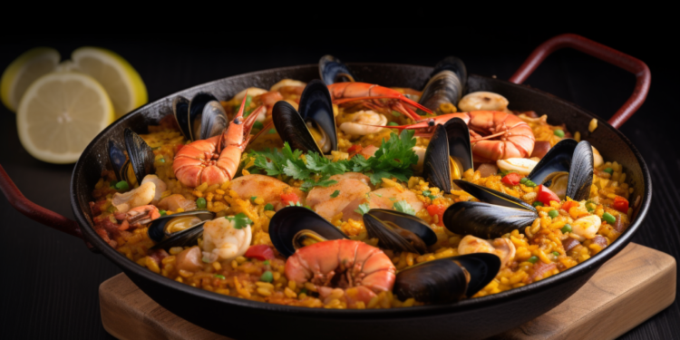 Paella de Frutos do Mar e Chouriço – Um Sabor do Mar