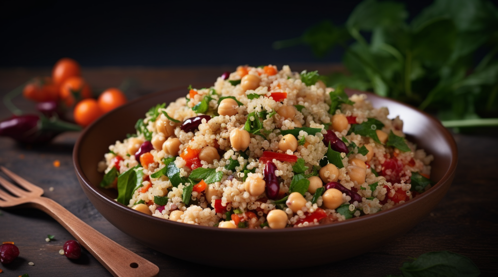 Salada de Quinoa e Grão-de-Bico: O Combo Mágico do Emagrecimento! 1 Salada de Quinoa e Grão-de-Bico: O Combo Mágico do Emagrecimento!