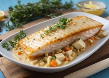 Filé de peixe assado