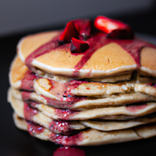 Panquecas Americanas com Xarope de Bordo: Café da Manhã Perfeito! 3 Panquecas Americanas com Xarope de Bordo