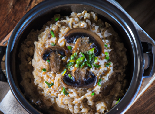 Risoto Clássico de Cogumelos Shiitake