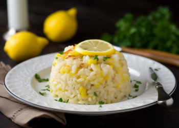 Risoto de Limão Siciliano e Manjericão